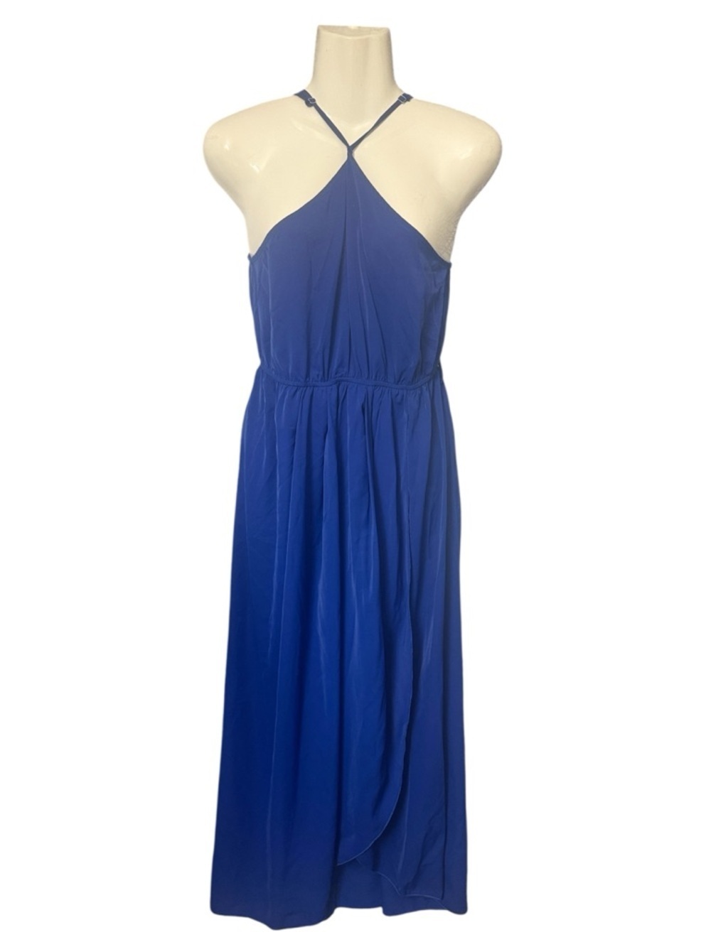 SHEIN Royal Blue Sleeveless Halter Maxi Dress Size Small US Size 4